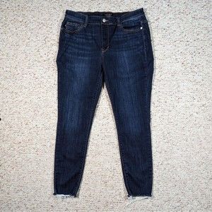 Judy Blue Jeans Womens 13/31 Denim Stretch 5-Pocket Mid-Rise Skinny Fit Frayed